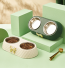 Comedouro duplo em aço