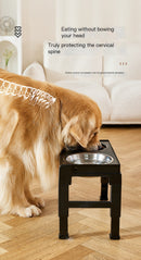 Comedouro elevado em aço regulável