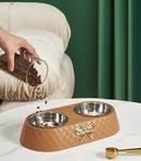 Comedouro duplo em aço